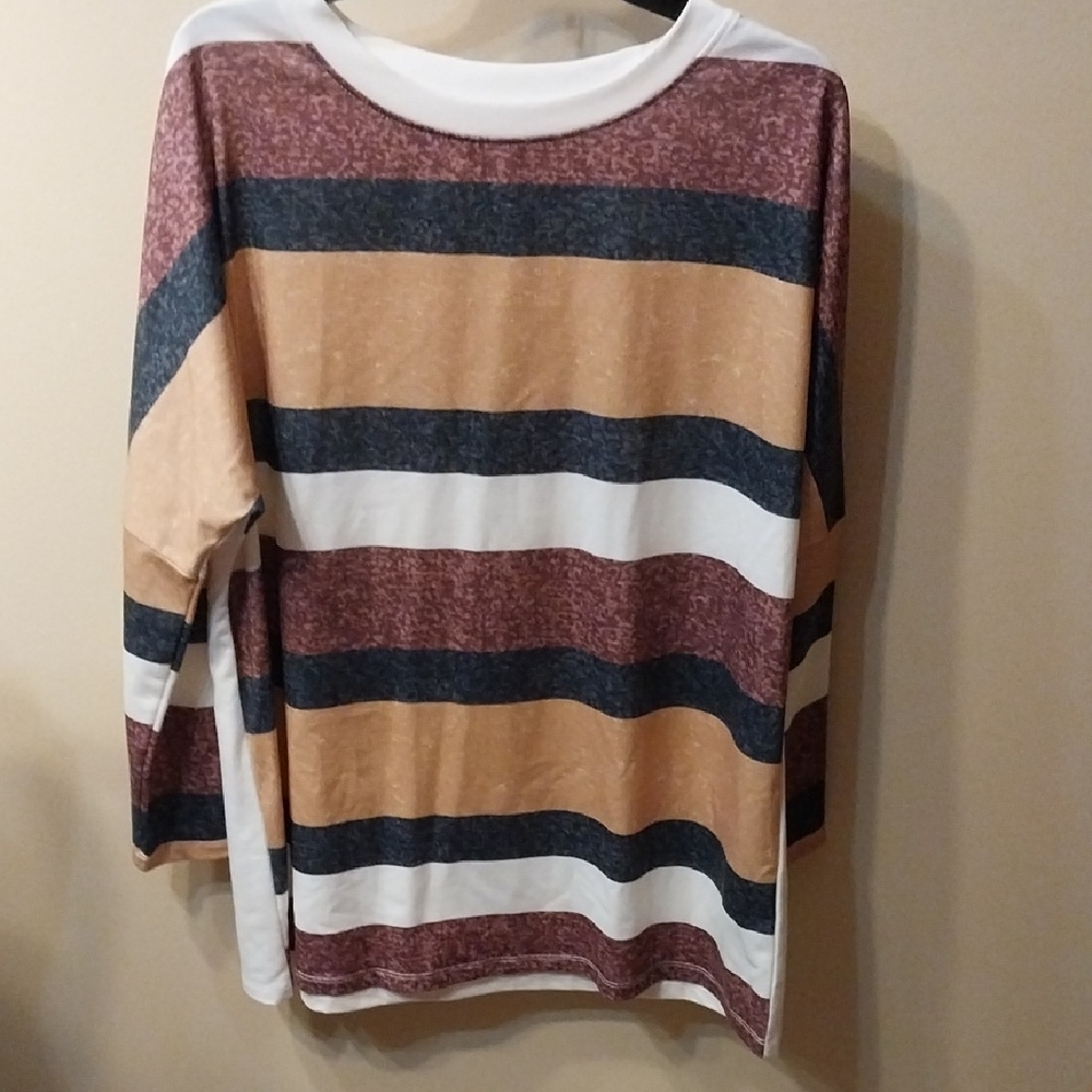 Multicolor Striped Long Sleeve Top